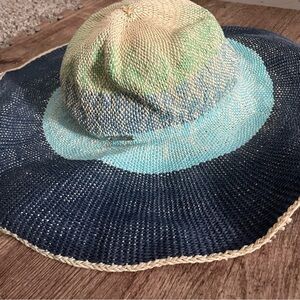 Amiani Dual Tone Straw Hat One Size
